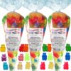 Over 2 POUNDS Gummy Bears Assorted 12 Flavor Mix (3 Pack) Gummi (NET WT 33 OZ) Gourmet Kruise Signature Gift Bags