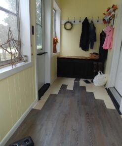 Tivoli II Self Adhesive Vinyl Floor Planks, 10 Pack - 6" x 36", Silver Spruce - Peel & Stick, DIY Flooring - Natural Wood Grain Feel for Kitchen, Dining Room & Bedrooms by Achim Home Decor Wood look 10 Planks 74 713d2GBw1qL