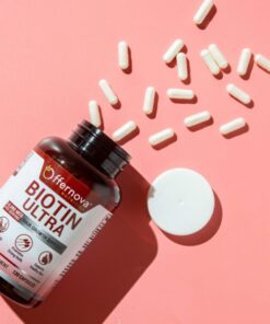 Offernova Biotin Ultra - Vitaminas para el Cabello con Biotina - Pastillas para Crecimiento del Pelo y Barba | Fortalece el Pelo Piel y Unas - 120 Tabletas 10 713eEFgZPL