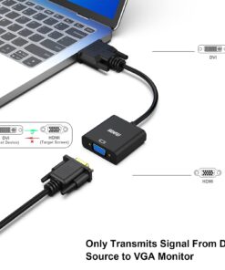 Active DVI-D to VGA Adapter, Benfei DVI-D 24+1 to VGA Male to Female Adapter 1 Pack 11 713eG7i8jyL