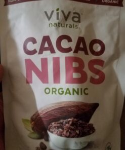 Viva Naturals Organic Cacao Nibs, 1 Lb - Certified Keto and Vegan Superfood, Perfect for Gluten Free Baking, Cacao Nib Smoothies and Healthy Snacks, Premium Criollo Beans, Non-GMO 1 Pound (Pack of 1) 30 713eLoJ0I0L