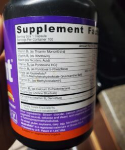 Jarrow Formulas B-Right Optimized B-Complex, Dietary Supplement for Cellular Energy, Immune Health and Stress Management Support, 100 Veggie Capsules, 100 Day Supply Unflavored 100 Servings (Pack of 1) 41 713eSm57MVL