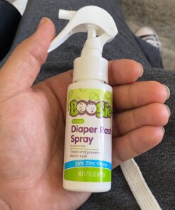 Baby Diaper Rash Cream Spray by Boogie Bottoms, No-Rub Touch Free Application for Sensitive Skin, Over 200 Sprays per Bottle, 1.7 oz, Pack of 3 44 713ed22tlL