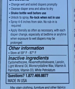 Baby Diaper Rash Cream Spray by Boogie Bottoms, No-Rub Touch Free Application for Sensitive Skin, Over 200 Sprays per Bottle, 1.7 oz, Pack of 3 35 713fPu9xiuL