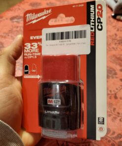 Milwaukee 48-11-2420 M12 REDLITHIUM 2.0 Compact Battery Pack (1-Pack) 1 Count (Pack of 1) 25 713gvYwFWCL