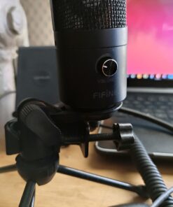 FIFINE USB Microphone, Metal Condenser Recording Microphone for Laptop MAC or Windows Cardioid Studio Recording Vocals, Voice Overs,Streaming Broadcast and YouTube Videos-K669B Black 39 713haQi6kNL