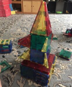 Shapemags 60 Piece Set Magnet Building Tiles Magnetic Blocks - Starter Building Kit, Award Winning STEM Educational 3D Construction Blocks Set 60pcs 41 713hgwbKLXL