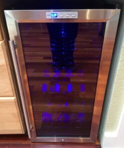 NewAir Compressor Wine Cooler Refrigerator in Stainless Steel | 27 Bottle Capacity | Freestanding or Built-In | UV Protected Glass Door with Lock and Handle AWC-270E 30 713hhQbzPeL