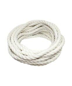 Alternative view of SGT KNOTS Twisted 100% Cotton Rope for DIY Projects, Crafts, Macrame Cord, Commercial, Agricultural - High Strength, Natural (1/2" x 25ft, Natural) 1/2 inch x 25 feet