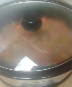 Hamilton Beach Programmable Slow Cooker with Flexible Easy Programming, 5 Cooking Times, Dishwasher-Safe Crock, Lid, 7 Quart, Silver 47 713i8SYliwL