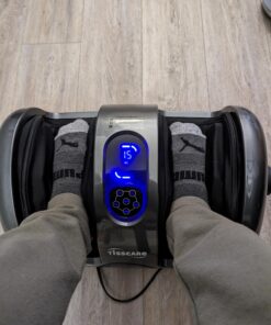 TISSCARE Shiatsu Massage Foot Massager Machine - Improves Blood Flow Circulation, Deep Kneading & Tissue with Heat/Remote, Neuropathy, Plantar Fasciitis, Diabetics, Pain Relief Upgrade Gray 33 713icXRLmkL