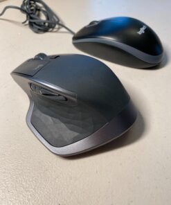 Logitech MX Master 2S Wireless Mouse – Use on Any Surface, Hyper-Fast Scrolling, Ergonomic Shape, Rechargeable, Control Upto 3 Apple Mac and Windows Computers, Graphite (Discontinued by Manufacturer) 2017 Model 64 713immKNY2L