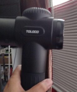 TOLOCO Massage Gun Deep Tissue, Back Massage Gun for Athletes for Pain Relief, Percussion Massager with 10 Massages Heads & Silent Brushless Motor, Christmas Gifts for Men&Women, Black 56 713isn0f0L 1