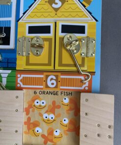 Melissa & Doug Latches Wooden Activity Board Standard Packaging 35 713kzrJuWtL 1