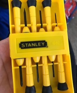 STANLEY Screwdriver Set, Precision, 6-Piece (66-052) , Yellow 50 713l YK3PBL