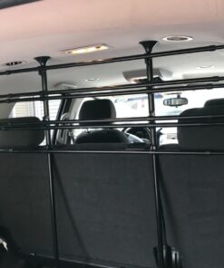 Guardian Gear Vehicle Pet Barrier, Strong, Sturdy, Pressure-Mounted, and Heavy-Duty Adjustable Steel Rubber - Black Basic Barrier 20 713lOky1oJL