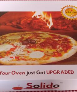 Pizza Stone - Baking Stone. SOLIDO Rectangular 14"x16" - Perfect for Oven, BBQ and Grill 50 713logrSTtL