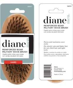 Diane Reinforced Boar Bristle Military Wave Brush for Men and Barbers – Hard Bristles for Thick to Coarse Hair – Use for Detangling, Smoothing, Wave Styles, Restore Shine and Texture 11 713m8DD7gZL