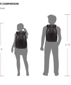 SwissGear 1186 Bungee Backpack, Black/Grey, 17-Inch 12 713mGF08qxL