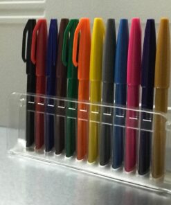 Pentel Felt Tip Sign Pen, Set of 12 Assorted Colors (S520-12) 12 pack 21 713mImhiJNL