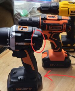 DEWALT 20V Max Cordless Drill / Driver Kit, Compact, 1/2-Inch (DCD771C2), Dewalt Yellow Compact Drill/Driver 55 713mMK7qNOL