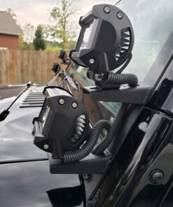 Nilight - 60001S-C LED Light Bar 4PCS 18W 1260lm Spot LED Pods Driving Fog Light Off Road Lights Bar Jeep Lamp,2 Years Warranty 4PCS 18W Light Bar 45 713maSwbhhL