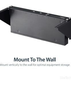 StarTech.com 4U Wall Mount Patch Panel Bracket - 19 inch Steel Vertical Mounting Rack for Network and Data Equipment (RK419WALLV) 21 713nWtpfutS