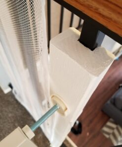 Summer Infant Multi-Use Decorative Extra Tall Safety Pet and Baby Gate,28.5'-48' Wide, 36' Tall,Pressure or Hardware Mounted, Install on Wall or Banister in Doorway or Stairway,Auto Close Door -Beige 36" Tall, 28.5 - 48.0" Wide Beige 90 713njj30v2L