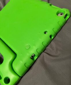 HDE Case for iPad 9.7-inch 2018/2017 Kids Shockproof Bumper Hard Cover Handle Stand with Built in Screen Protector for New Apple Education iPad 9.7 Inch (6th Gen) / 5th Generation iPad 9.7 - Green 41 713ol7R3ReL