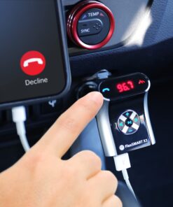 GOgroove FlexSMART X3 Mini Bluetooth Car Adapter for Handsfree Calling, USB Charging, Music Controls for Smartphones, MP3 Players - Aux Bluetooth Adapter for Car - FM Radio Transmitter (Updated 2023) 19 713pe6sSOnL