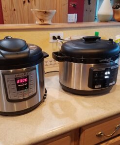 Crock-Pot Express 6 Quart Electric Pressure Cooker and Food Warmer, Programmable Pressure Cooker with Timer, Stainless Steel (2109296) 6-Quart 32 713q6QTTrHL