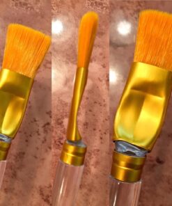 Hansderma Skinsoft Facial Mask Brush (Golden) Golden Brush 30 713rE lW87L 1