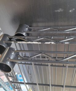 Amazon Basics 5-Shelf Adjustable, Heavy Duty Storage Shelving Unit (350 lbs loading capacity per shelf), Steel Organizer Wire Rack, Black, 36" L x 14" W x 72" H No Wheels 46 713s79k83jL