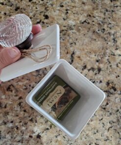 Mud Pie FBA_ Ceramic Tea Bag Caddy, White 46 713sS4YxhgL