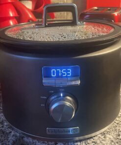 Calphalon Slow Cooker with Digital Timer and Programmable Controls, 5.3 Quarts, Stainless Steel 49 713se83FHaL