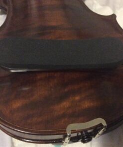 Mendini By Cecilio Violin - MV500+92D - Size 4/4 (Full Size), Black Solid Wood - Flamed, 1-Piece Violins w/Case, Tuner, Shoulder Rest, Bow, Rosin, Bridge & Strings - Adult, Kids Size: 4/4 (Full Size) 58 713sxuVkHmL