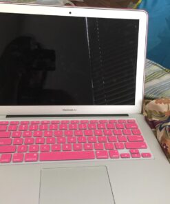 IBENZER Compatible with Old Version MacBook Air 13 Inch Case (2017-2010 Release), Models: A1466/A1369, Plastic Hard Shell Case with Keyboard & Screen Cover for Mac Air 13, Pink, A13PK+2 For Macbook Air 13'' A1466/A1369 35 713tNRguxPL