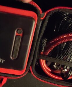 LASFIT AIR CR1 Tire Inflator Portable Air Compressor, 2in1 150PSI Cordless 12V DC Electric Auto Pump w/Digital Pressure Gauge, 3X Fast Inflation, 7800mAH Battery, LED Light for Car Bike Motorcycle Black 39 713tjYQKHPL