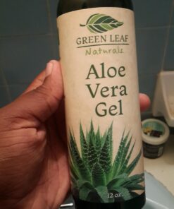 Aloe Vera Gel for Skin Care | Pure Aloe Vera | Real 100 Aloe Vera Gel for Face, Skin, Hair Care, Daily Moisturizer, Aftershave lotion, Sunburn Relief Aloevera - Alcohol Free - 12 Ounce, By Green Leaf 12 Fl Oz (Pack of 1) 25 713u3YZLPnL