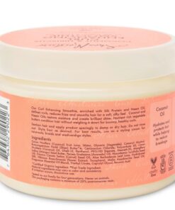 Shea Moisture Curly Hair Products, Coconut & Hibiscus Curl Enhancing Smoothie with Shea Butter, Sulfate Free, Paraben Free Hair Cream for Anti-Frizz, Moisture & Shine, 12 Fl Oz Coconut,Hibiscus 12 Ounce (Pack of 2) 15 713uKz3xtRL