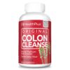 Health Plus Colon Cleanse Digestive Support | All Natural Daily Fiber for Toxin Elimination To Reduce Bloating | Supports Heart Health | 200 Capsules, 33 Servings 36 713vHRMHEJL