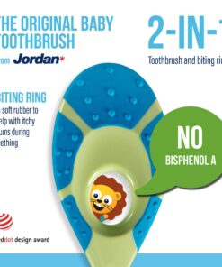 Jordan* ® | Step 1 Baby Toothbrush | 0-2 Years, Soft Bristles, BPA Free | 4 Pack 25 713vsG8JVEL