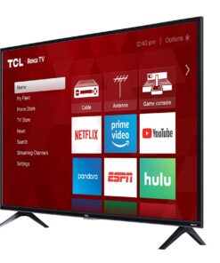 TCL 40-inch 1080p Smart LED Roku TV - 40S325, 2019 Model , Black TV only 27 713vyeT89ML