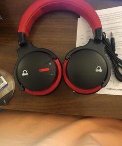 MOVSSOU E7 Active Noise Cancelling Headphones Bluetooth Headphones Wireless Headphones Over Ear with Microphone Deep Bass, Comfortable Protein Earpads, 30 Hours Playtime for Travel/Work, Black 49 713w9VnUglL