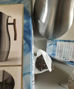 Invigorated Water pH Vitality Alkaline Water Filter Pitcher for Drinking Water Stainless Steel - Water Pitcher with Filter for Tap Water, High pH Filtered Purifier with Alkaline Filter - 1.9L (Silver) Silver 31 713wdZ8GSL