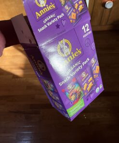 Annie's Homegrown Variety Organic Variety Pack, Cheddar Bunnies, Bunny Grahams & Cheddar Squares, 12 Pouches Crackers & Graham snacks 12 Piece Assortment 45 713woqFvpoL