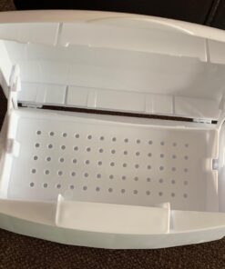 Gusnilo Nail Art Tools, Plastic Storage Box for Nail Tools,Manicure Tool, Tweezers, Hair Salon, Spa and Trimmer Manicure Equipment (1 piece, White) 18 713wyYrUjVL