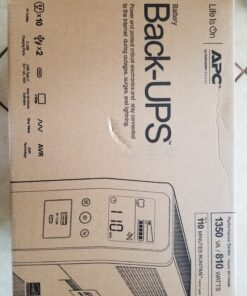 APC UPS 1350VA Sine Wave UPS Battery Backup and Surge Protector, BR1350MS Backup Battery Power Supply with AVR, (2) USB Charger Ports Sinewave 34 713xNLRJYFL