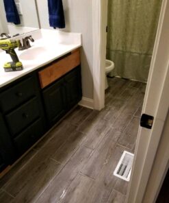 Tivoli II Self Adhesive Vinyl Floor Planks, 10 Pack - 6" x 36", Silver Spruce - Peel & Stick, DIY Flooring - Natural Wood Grain Feel for Kitchen, Dining Room & Bedrooms by Achim Home Decor Wood look 10 Planks 59 713xwBORULL