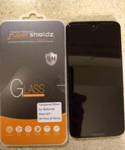 Supershieldz (2 Pack) Designed for Motorola Moto G7 Tempered Glass Screen Protector, Anti Scratch, Bubble Free 33 713xxRMxL